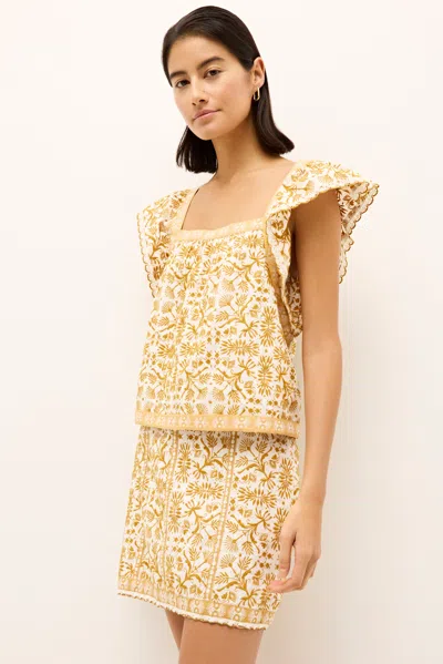 Marie Oliver Hart Top In Sunflower In Sunflower