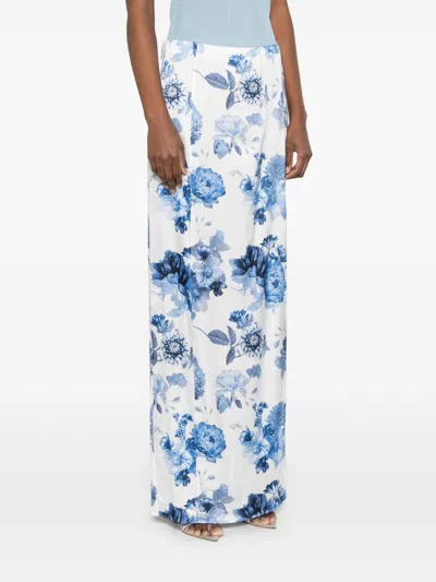 Alice And Olivia Stephine Printed Long Skirt In Multi