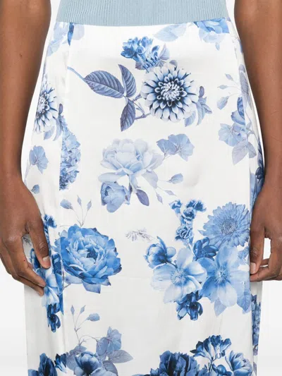 Alice And Olivia Stephine Printed Long Skirt In Multi