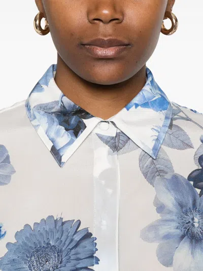 Alice And Olivia Willa Relaxed Placket Top Affection Small
