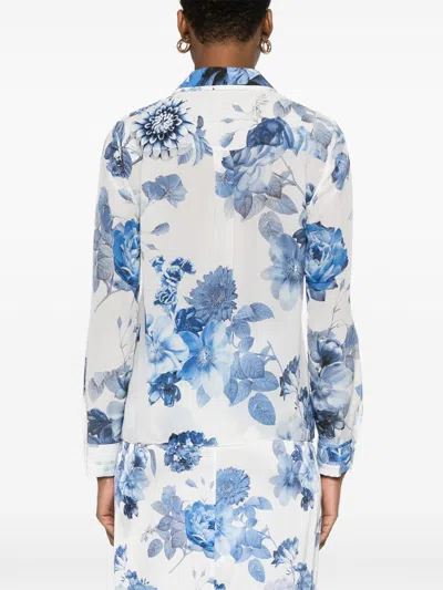 Alice And Olivia Willa Relaxed Placket Top Affection Small