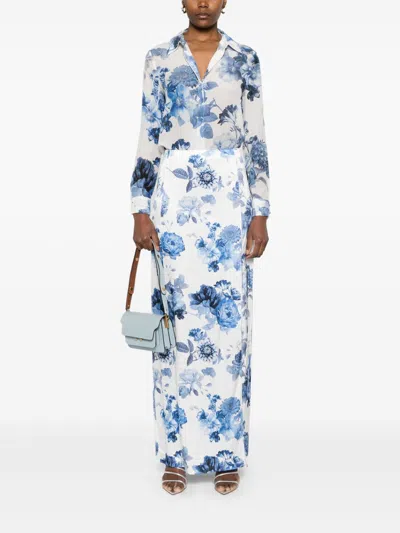 Alice And Olivia Willa Relaxed Placket Top Affection Small