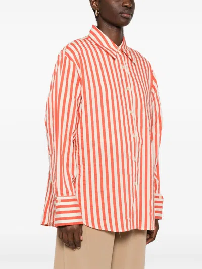 Alysi Cotton Blend Striped Shirt