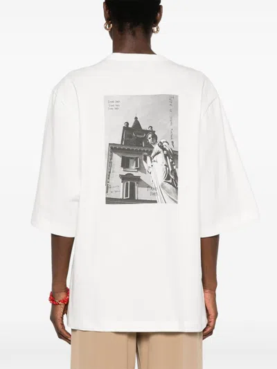 Alysi Embroidered Cotton T-shirt