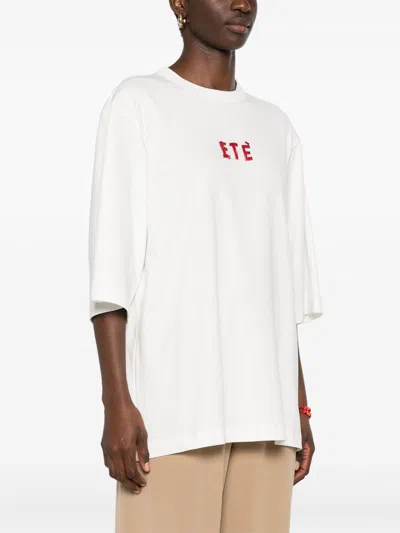 Alysi Embroidered Cotton T-shirt