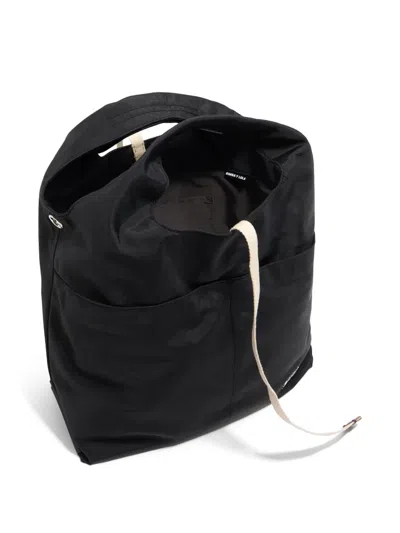 Bimba Y Lola Medium Leather Tote Bag In Black