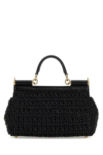 Dolce & Gabbana Women Back Raffia Medium Sicily Handbag