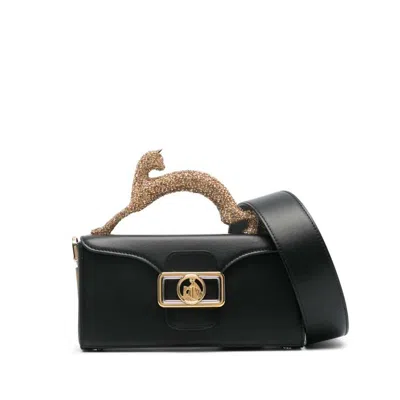LANVIN BLACK  GOLD TOTE BAGS 