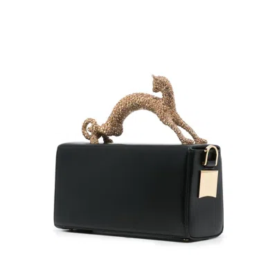 Lanvin Sculptured Jewelry Top Handle Shoulder Bag