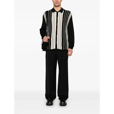 Laneus Viscose Blend Sweater Striped Pattern