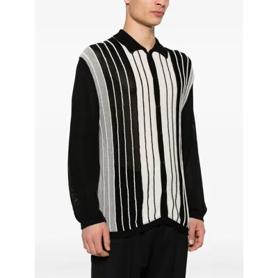 Laneus Viscose Blend Sweater Striped Pattern