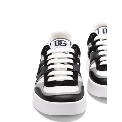 Dolce & Gabbana Portofino Light Low-top Mesh And Leather Sneakers