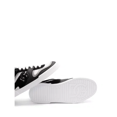 Dolce & Gabbana Portofino Light Low-top Mesh And Leather Sneakers