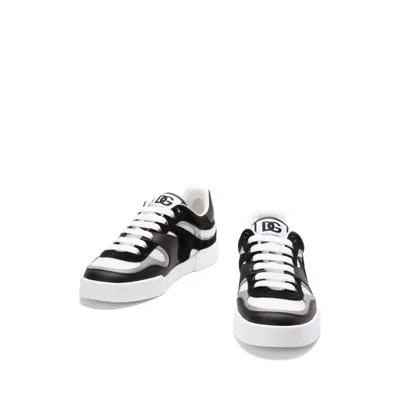 Dolce & Gabbana Portofino Light Low-top Mesh And Leather Sneakers