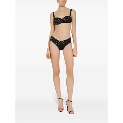 Dolce & Gabbana Polka Dot-print Balconette Bra