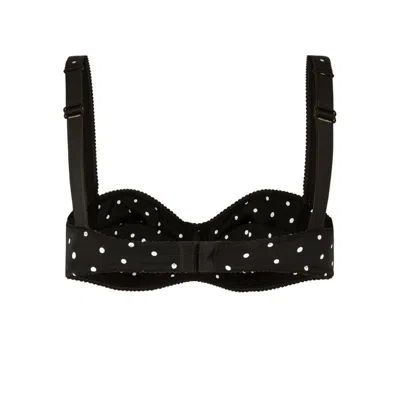 Dolce & Gabbana Polka Dot-print Balconette Bra
