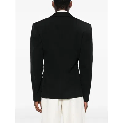 Jacquemus Double-breasted Jacket Featuring Shoulder Pads