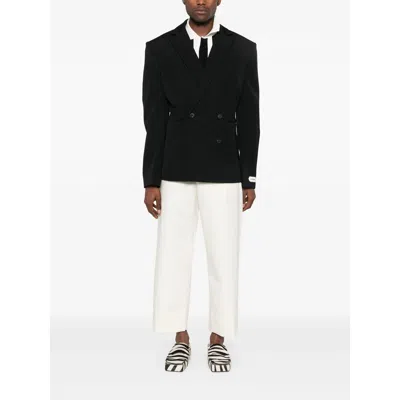 Jacquemus Double-breasted Jacket Featuring Shoulder Pads