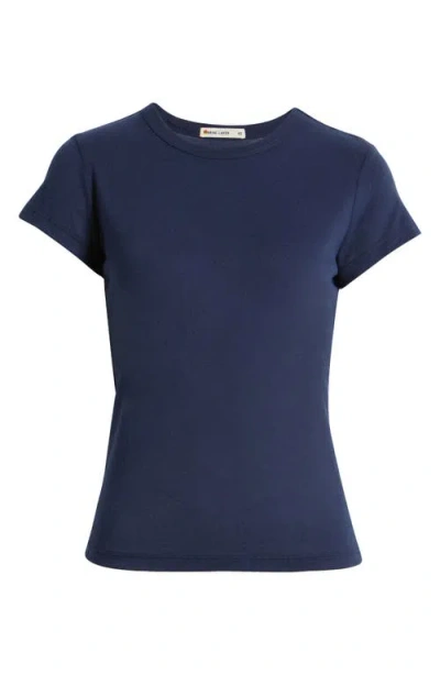 Marine Layer Re-spun Signature Crewneck T-shirt In Navy
