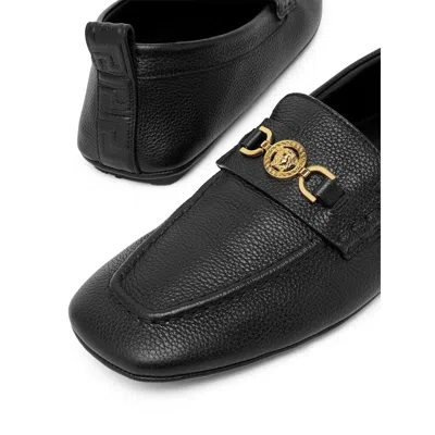 Versace Villa Loafers In Calfskin Leather
