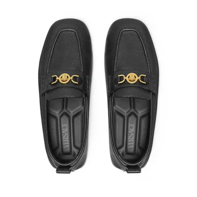 Versace Villa Loafers In Calfskin Leather