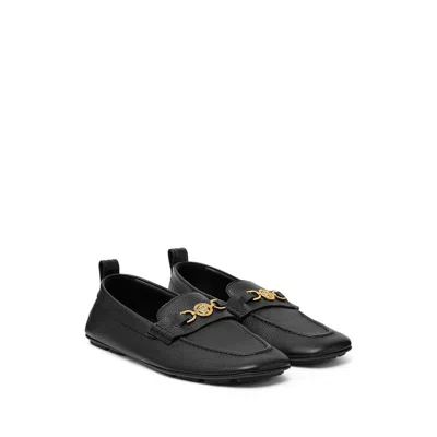 Versace Villa Loafers In Calfskin Leather