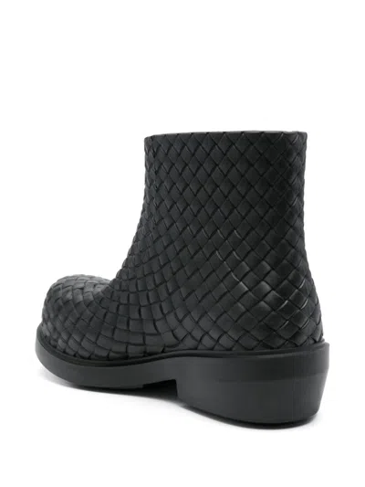 Bottega Veneta Women Fireman Gomma Tutto Intrecciato Stivaletto Pioggia