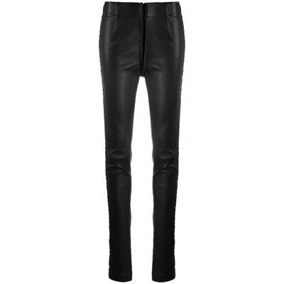 Ann Demeulemeester Skinny Fit Leather Trousers