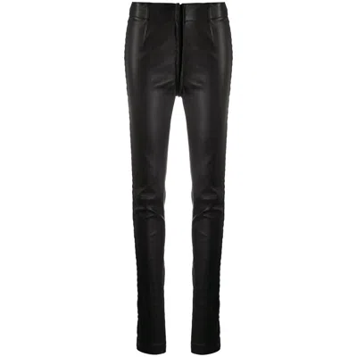 Ann Demeulemeester Skinny Fit Leather Trousers