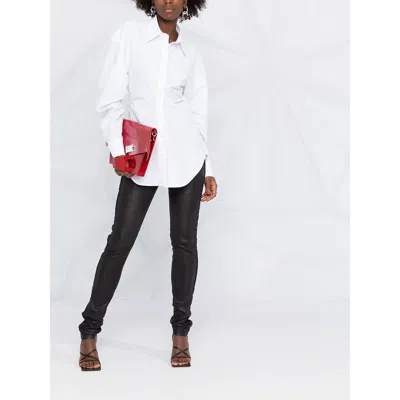 Ann Demeulemeester Skinny Fit Leather Trousers