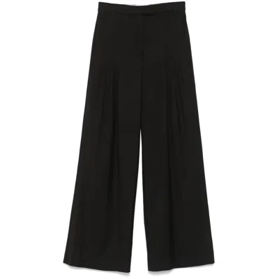 Remain Birger Christensen Wide Leg Pleated Suiting Pant With Back Pockets