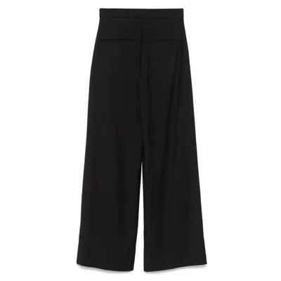 Remain Birger Christensen Wide Leg Pleated Suiting Pant With Back Pockets
