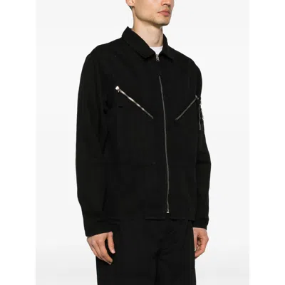 C.p. Company C.p.company Men Cotton And Linen Shirt With Zip Closure