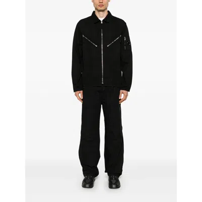 C.p. Company C.p.company Men Cotton And Linen Shirt With Zip Closure