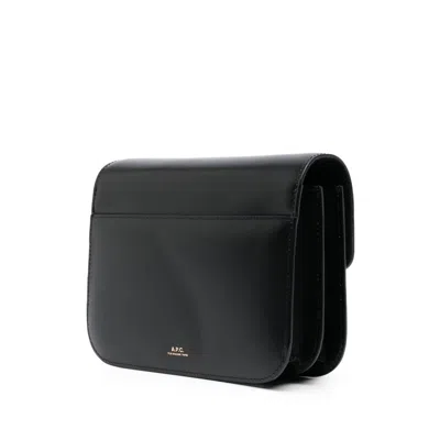 Apc A.p.c. Structured Cowhide Leather Shoulder Bag