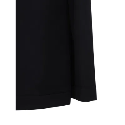 Moschino High-waisted Black Maxi Skirt With Pleated Design