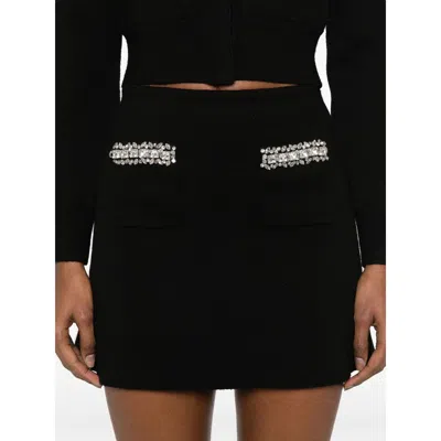 Self-portrait Self Portrait Skirt With Shimmering Crystals