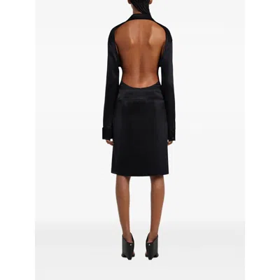 Courrèges Oblique Draped Polywool Mini Skirt