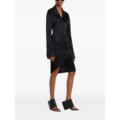 Courrèges Oblique Draped Polywool Mini Skirt