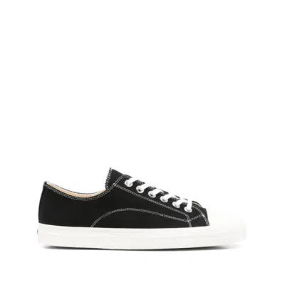 Moschino Sneakers In Canvas Edge In Black