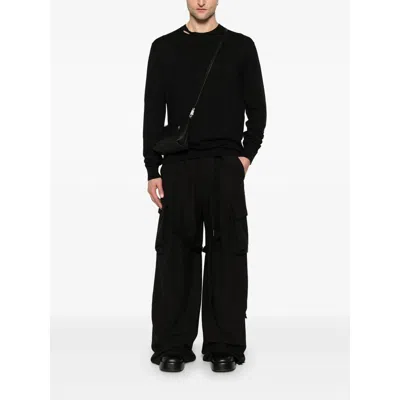 Ann Demeulemeester Man Sweatshirt Black Size L Cotton In Black