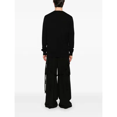 Ann Demeulemeester Man Sweatshirt Black Size L Cotton In Black