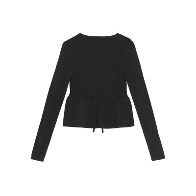 Shop Ganni Black Sweaters