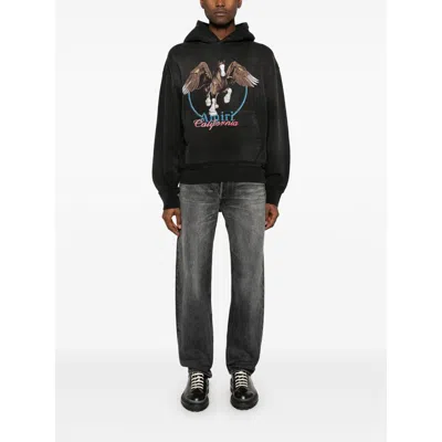 Amiri Graphic Print Hooded Sweater Kangaroo Pocket