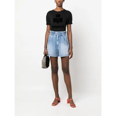 Isabel Marant Étoile Marant Etoile Koldi Logo Cotton T Shirt