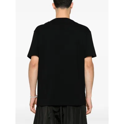 Alexander Mcqueen Logo Print Crewneck T-shirt In Black