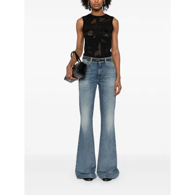 Alexander Mcqueen Black T-shirt With Transparent Inserts