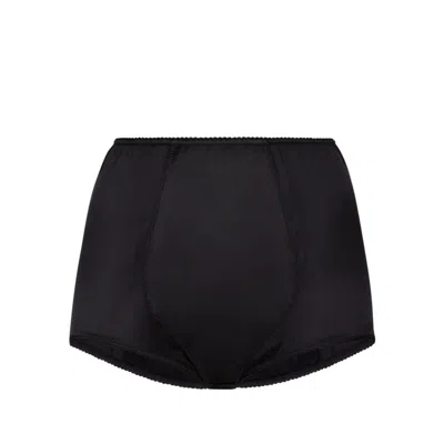 Dolce & Gabbana High-waisted Silk Blend Shorts With Elastic Waistband