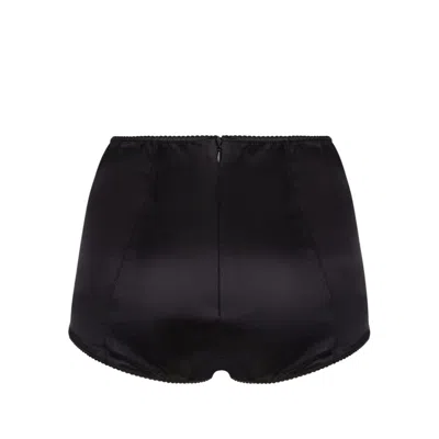 Dolce & Gabbana High-waisted Silk Blend Shorts With Elastic Waistband