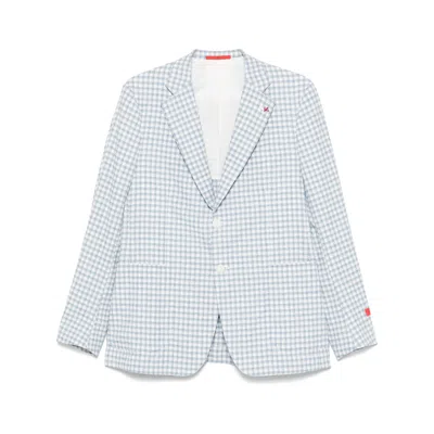Isaia Blue  White Jackets